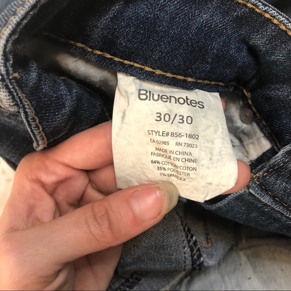 Blue notes skinny jean mid rise 30/30 dark wash - Picture 3 of 9